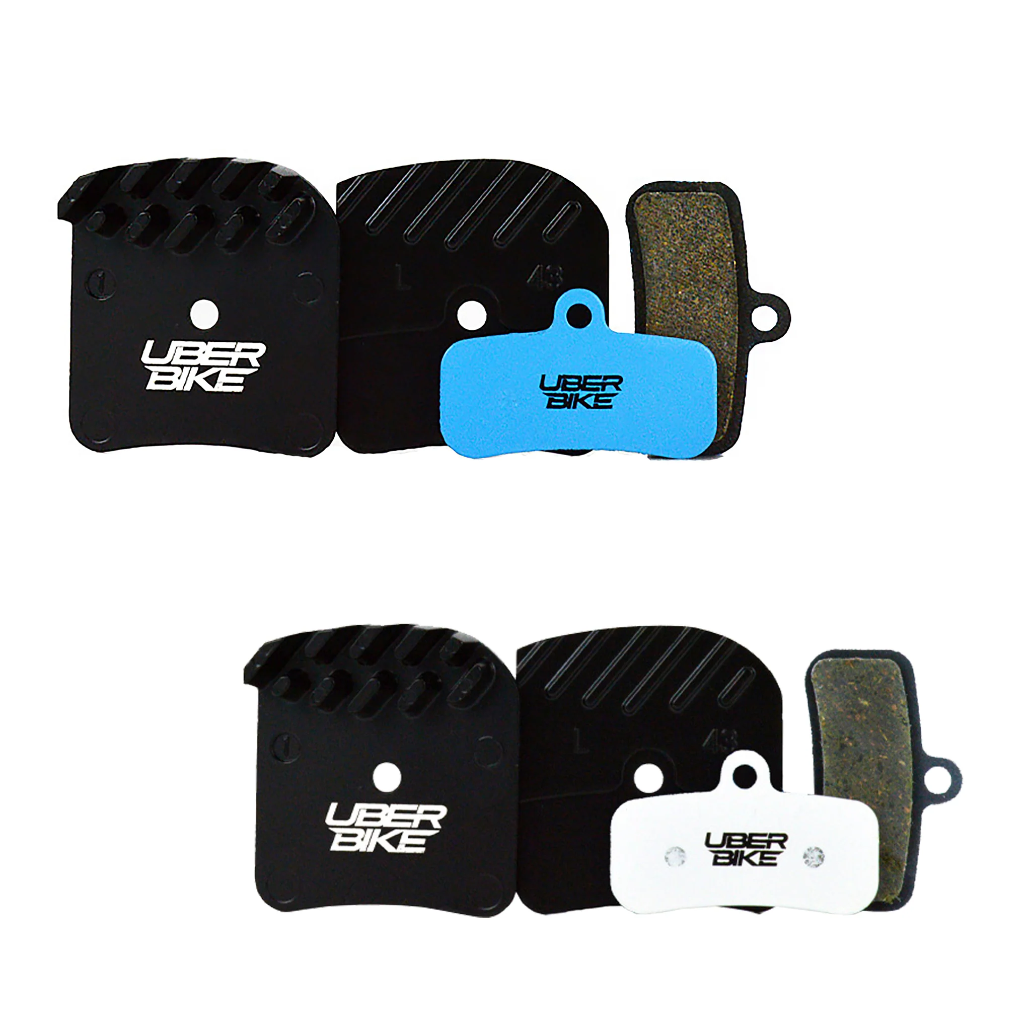 Finned Shimano M520 / M420 4 Piston Compatible Disc Brake Pads
