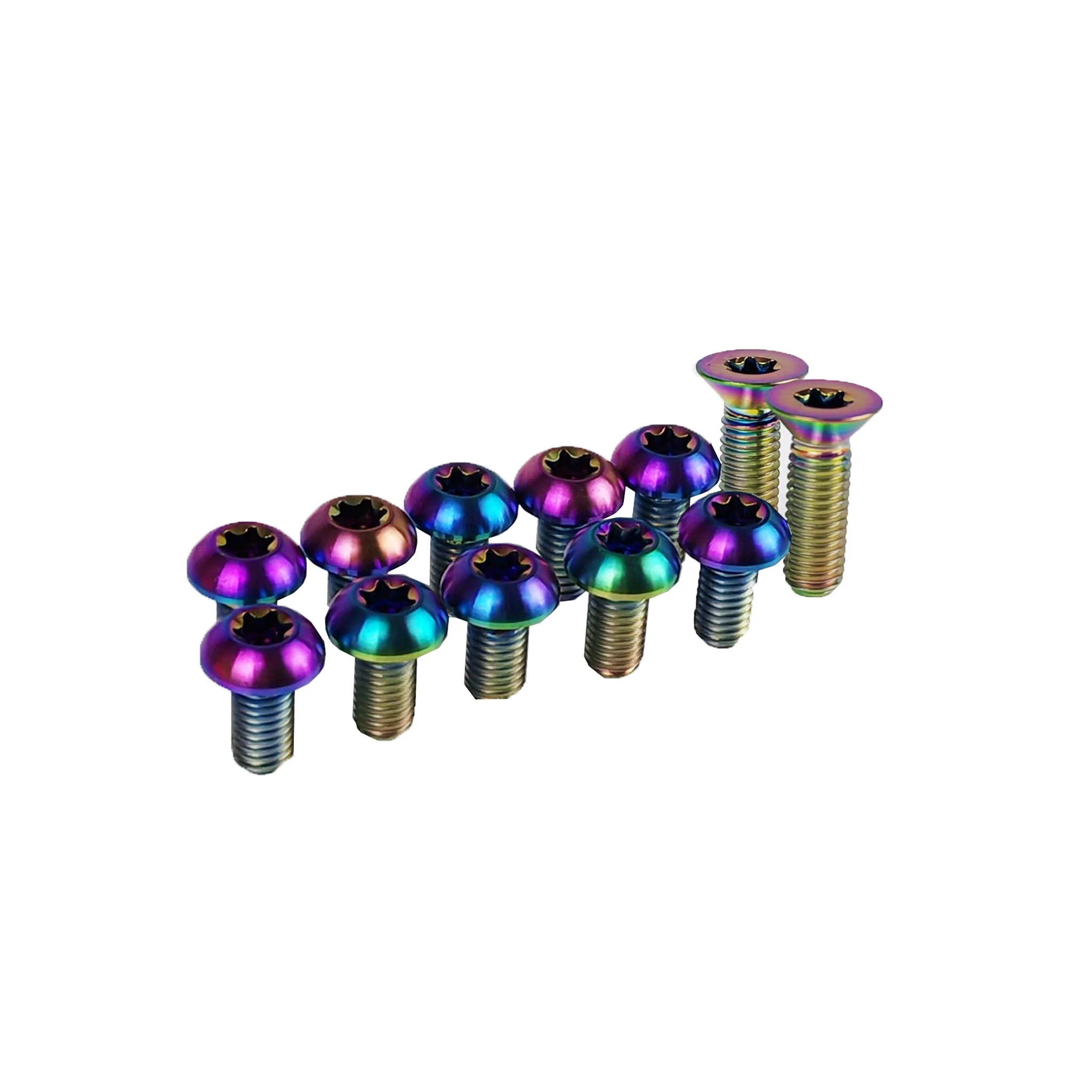 12 Piece Titanium Rotor Bolt Upgrade Kit for Specialized Levo / Kenevo Using Speed Sensor Magnet - Anodised Colours - Image 2