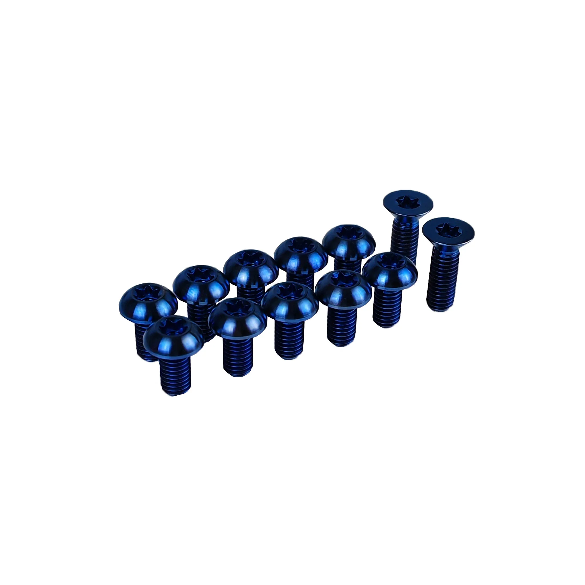 12 Piece Titanium Rotor Bolt Upgrade Kit for Specialized Levo / Kenevo Using Speed Sensor Magnet - Anodised Colours - Image 6
