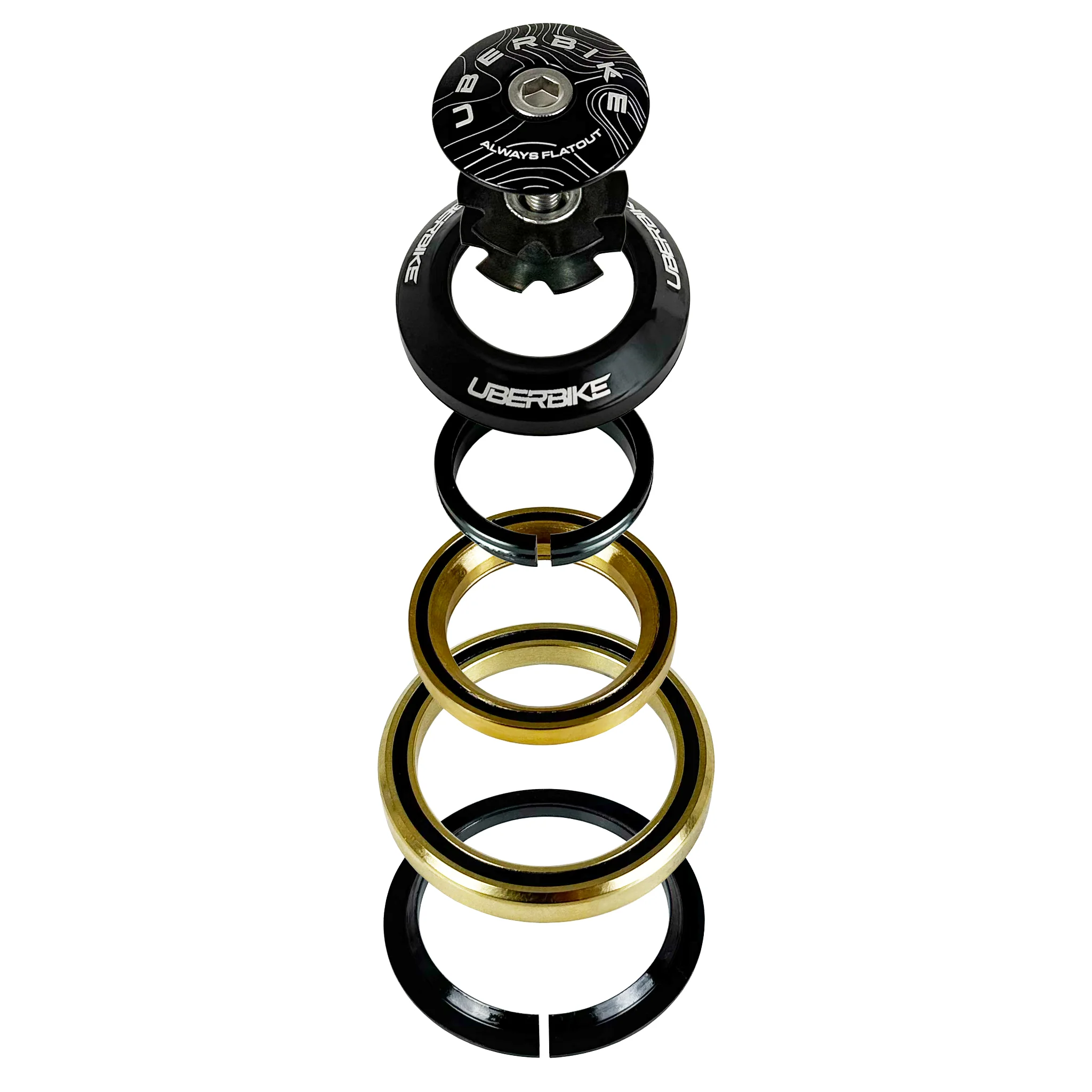 Uberbike IS42/28.6 | IS52/40  Integrated 1-⅛” to 1.5” Headset - Image 7