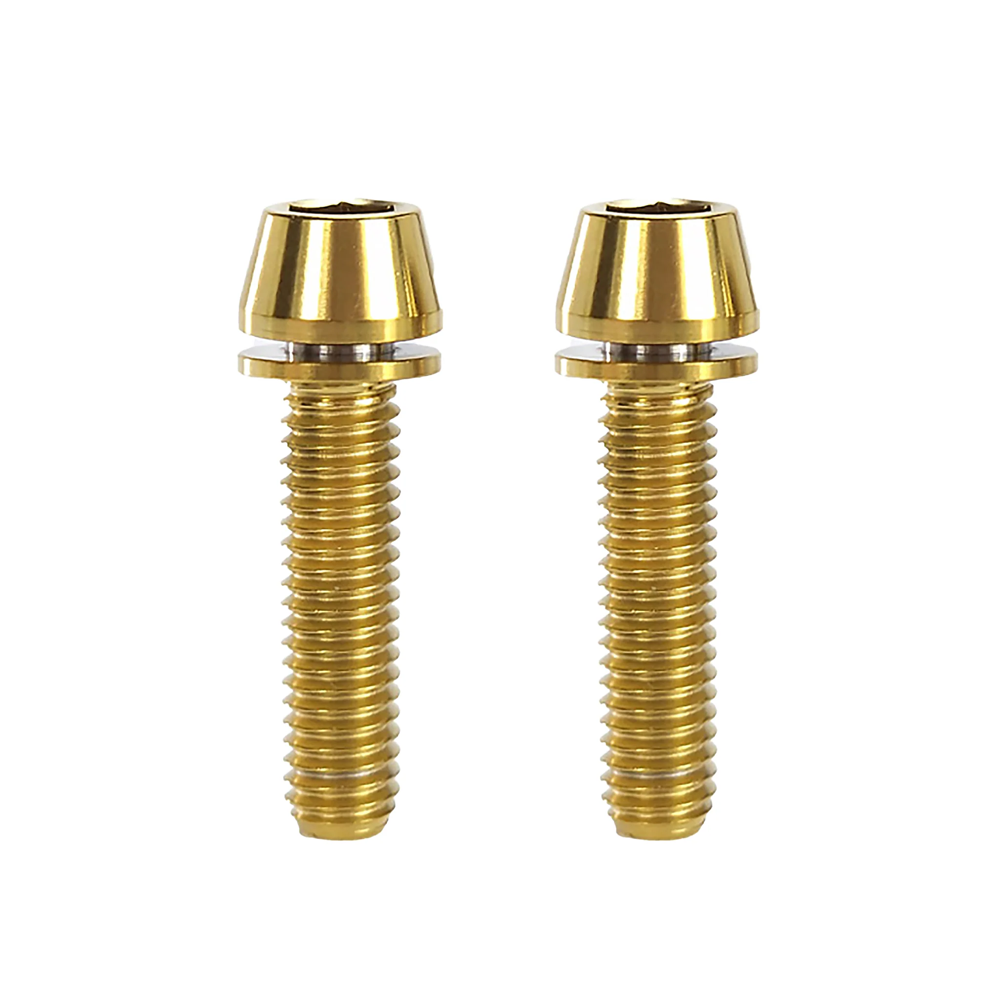 Uberbike M6x25 Taper Head Bolt w/washer - Anodised Colours - Image 3