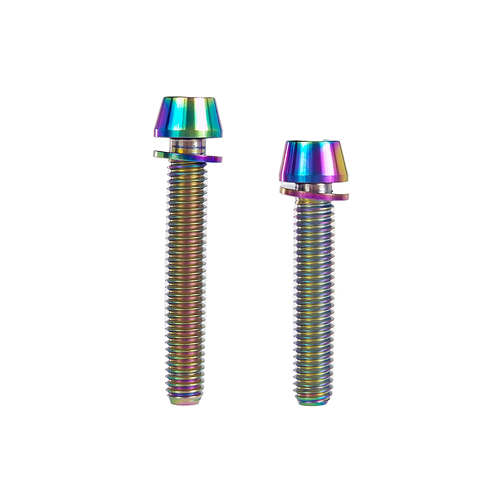PM6/ 180 and PM7/ 203 Disc Brake Adapter Titanium Mount Bolts - Anodised Colours - Image 5