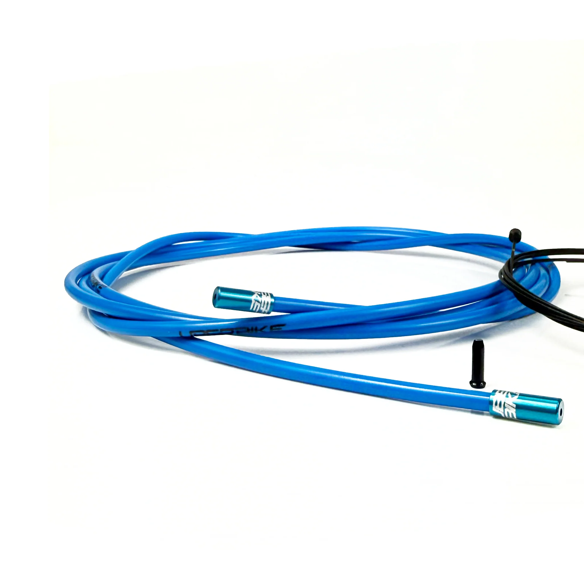 Road Bike Gear Cable Kit - Blue with Sealed Ferrules - Image 3