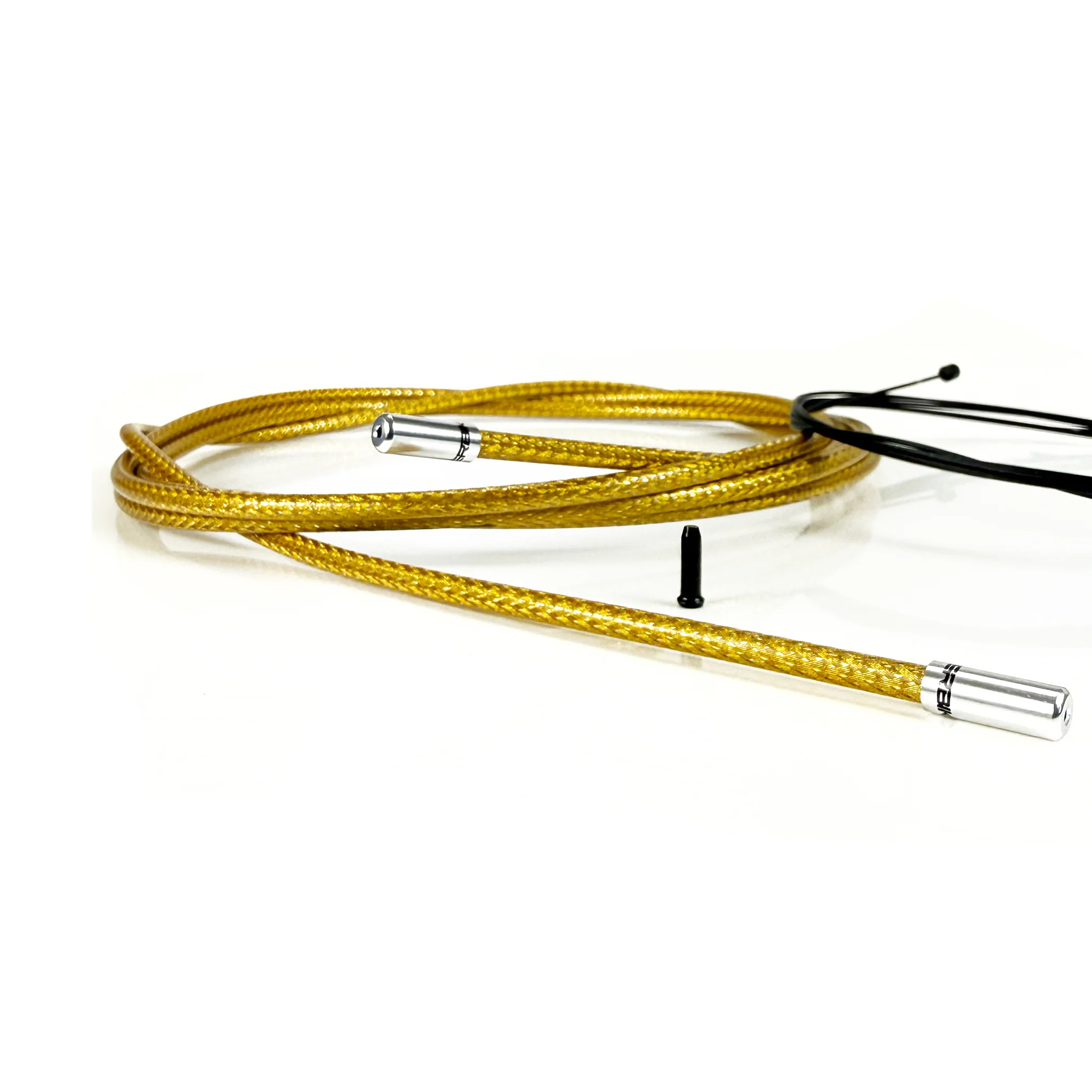 Road Bike Gear Cable Kit - Gold Braid with Sealed Ferrules - Image 10