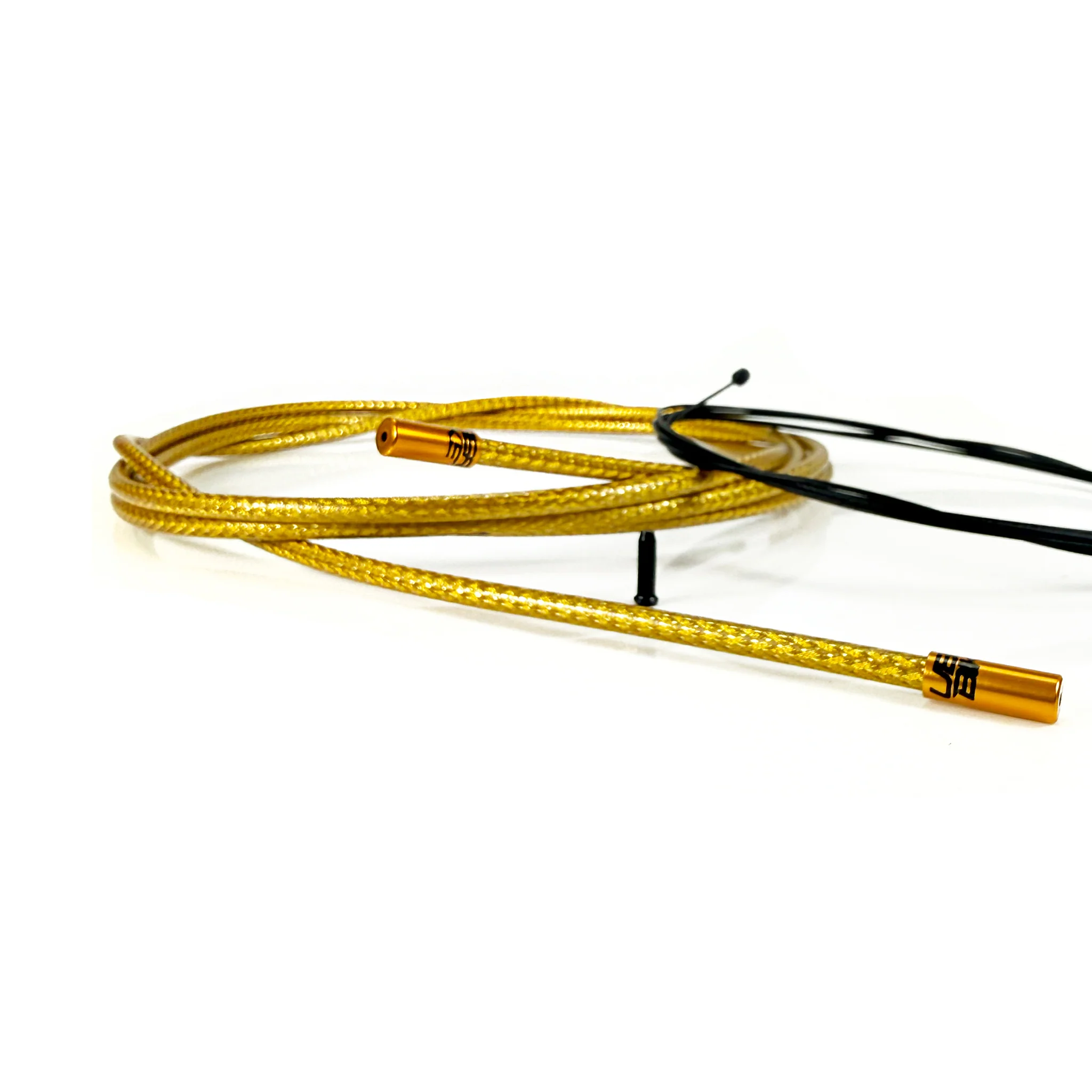 Road Bike Gear Cable Kit - Gold Braid with Sealed Ferrules - Image 4