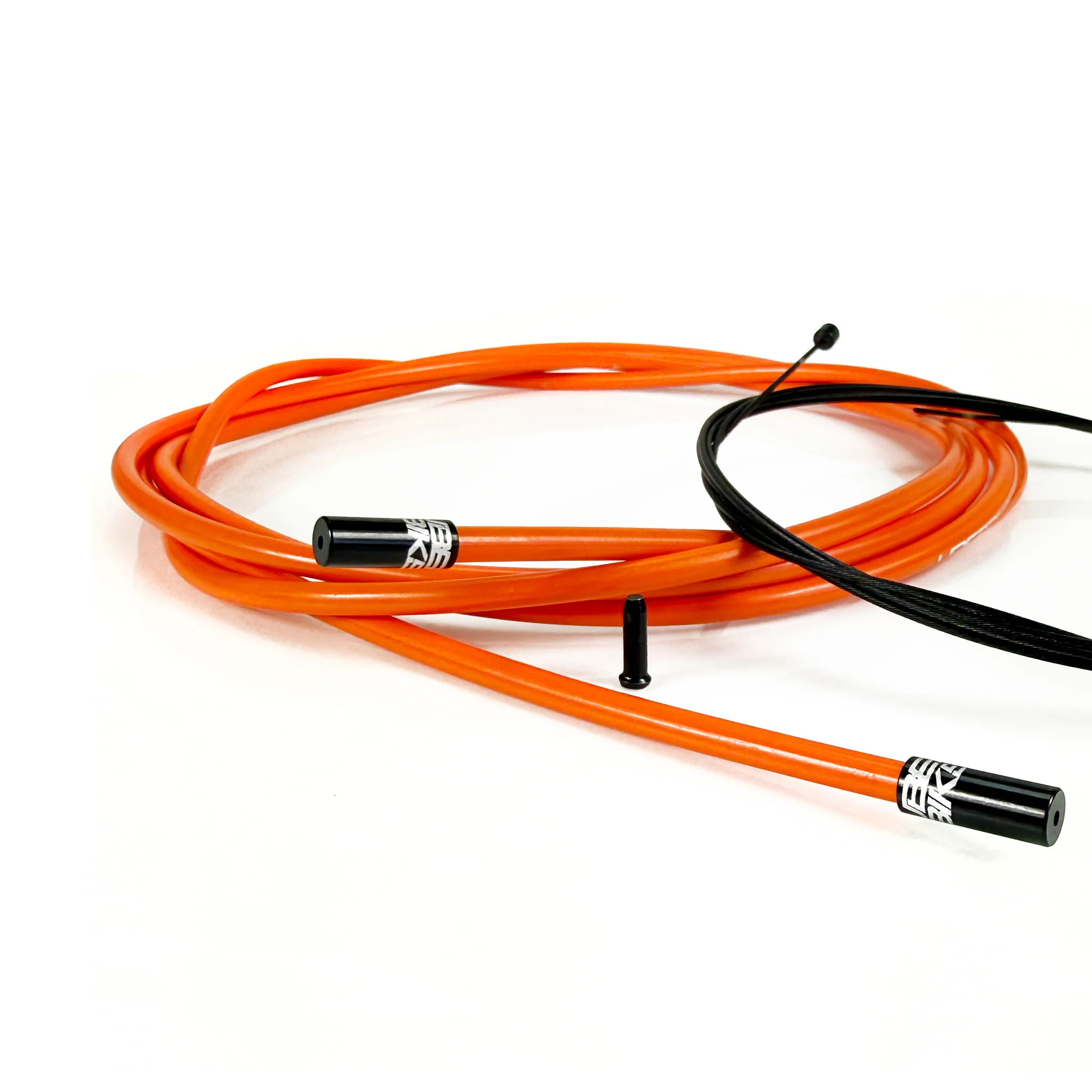 Road Bike Gear Cable Kit - Orange with Sealed Ferrules - Image 10