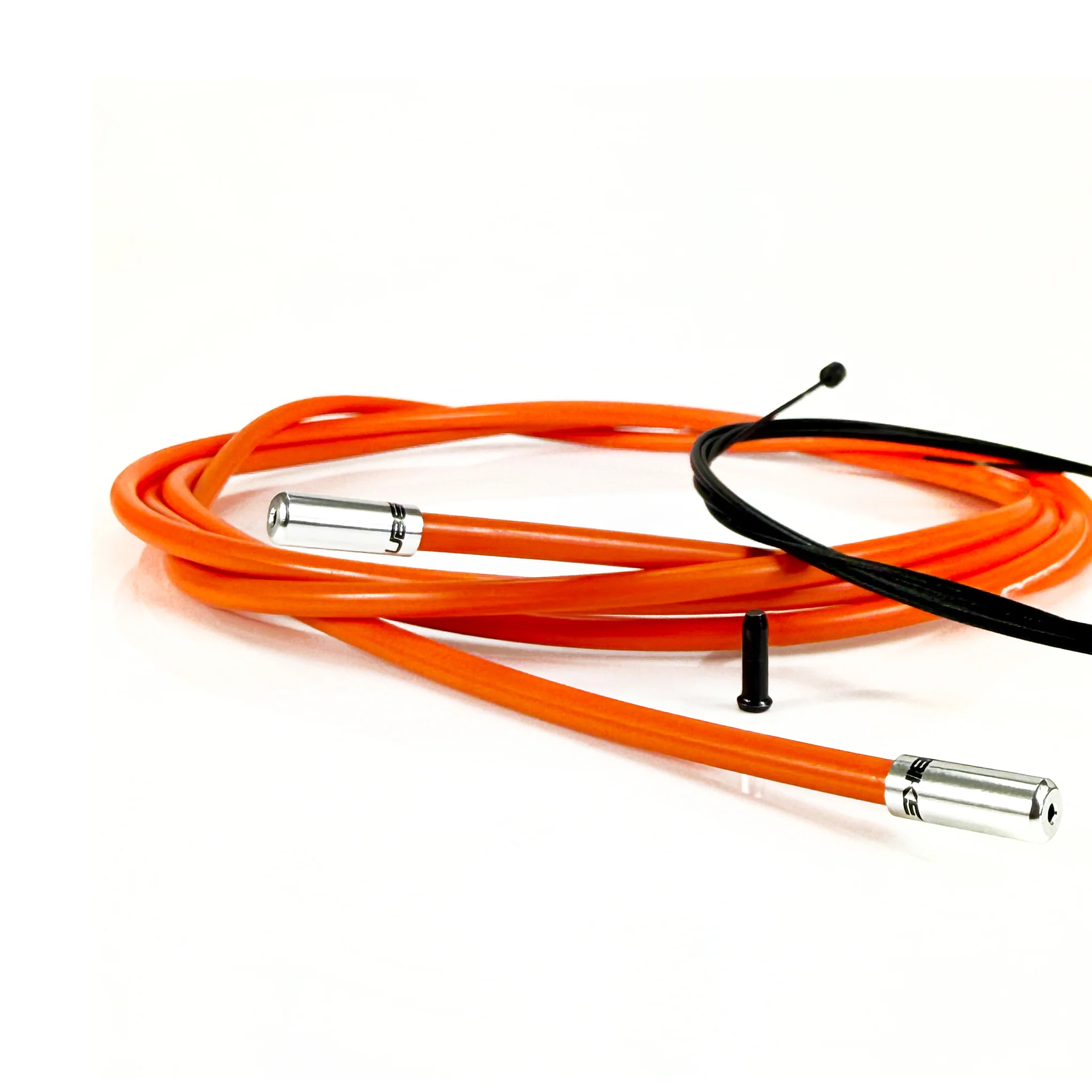 Road Bike Gear Cable Kit - Orange with Sealed Ferrules - Image 4