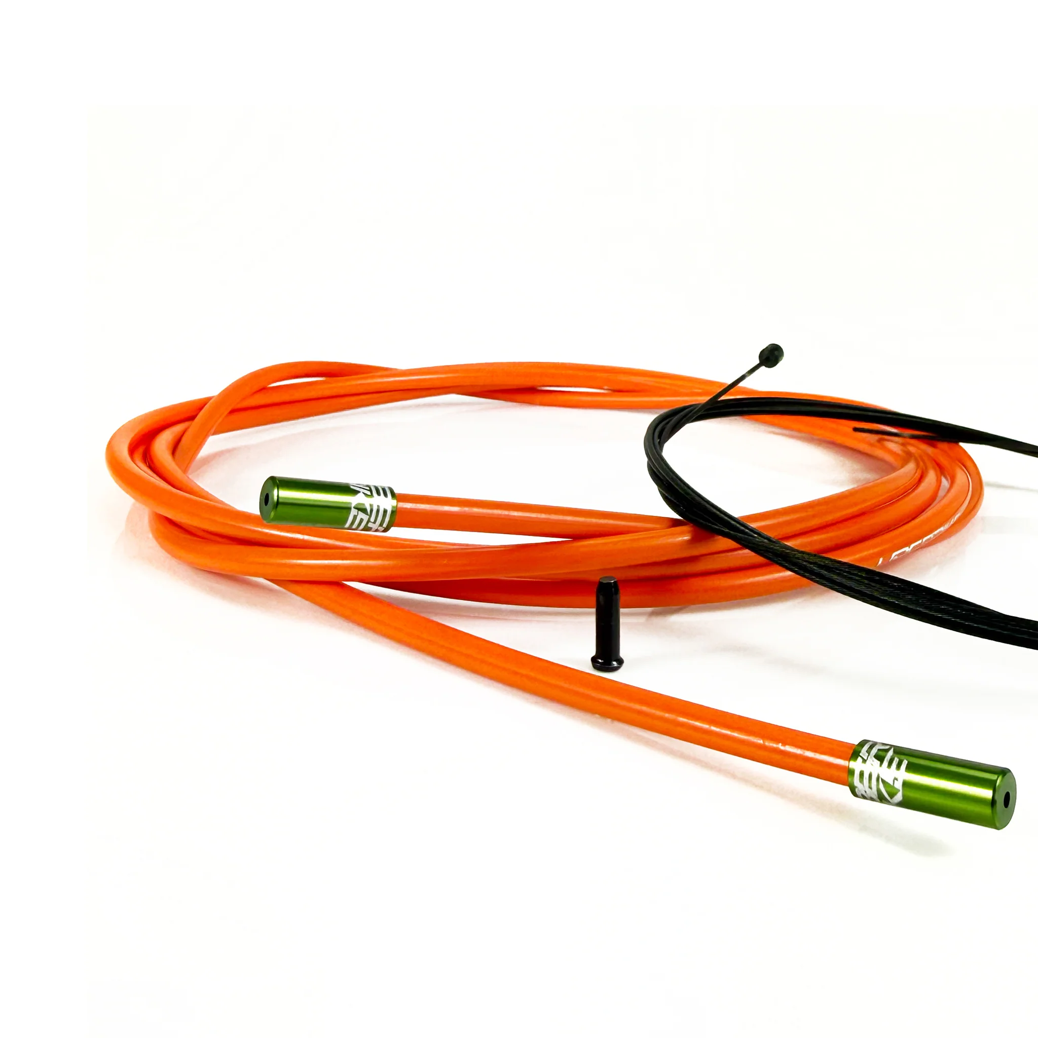 Road Bike Gear Cable Kit - Orange with Sealed Ferrules - Image 8