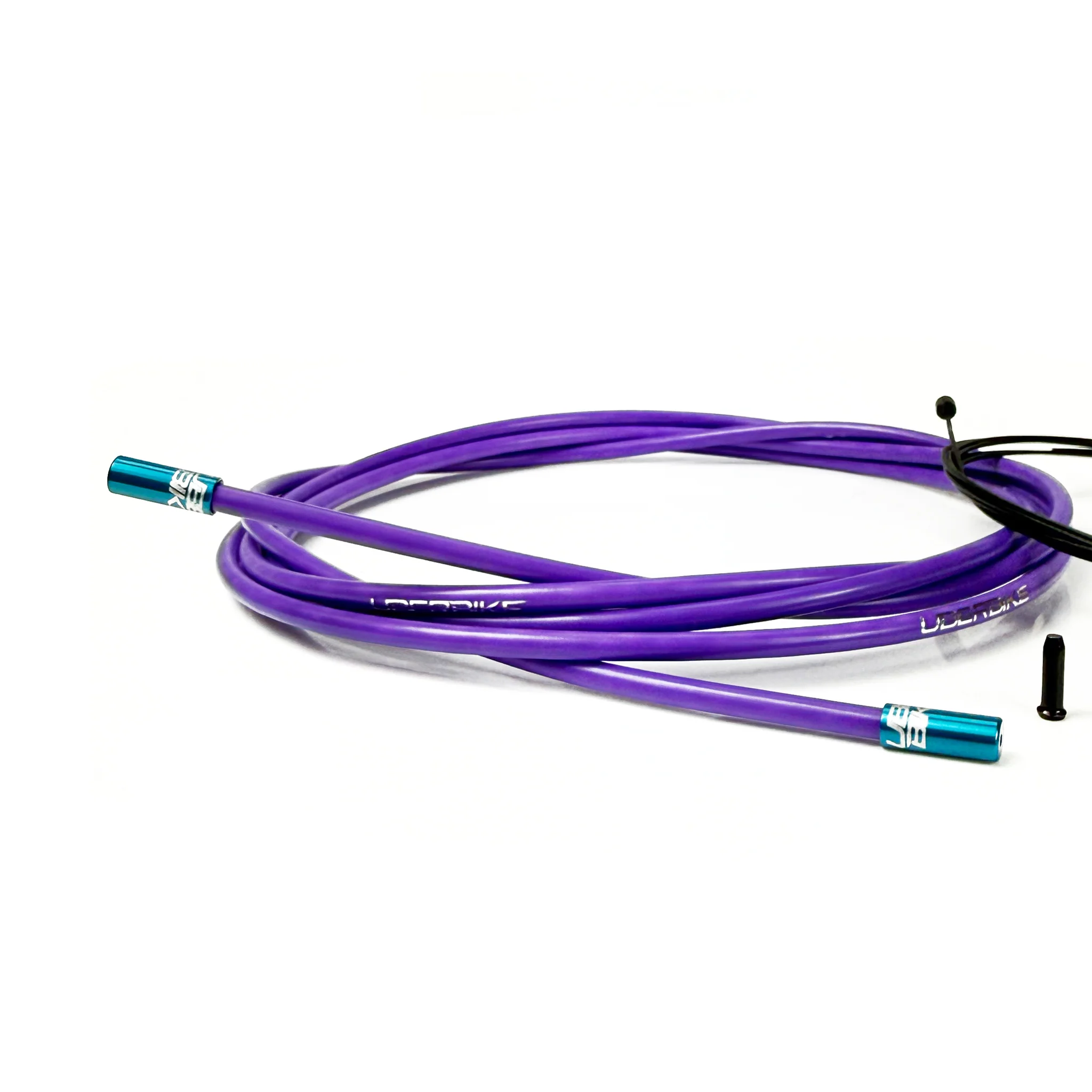 Road Bike Gear Cable Kit - Purple with Sealed Ferrules - Image 3
