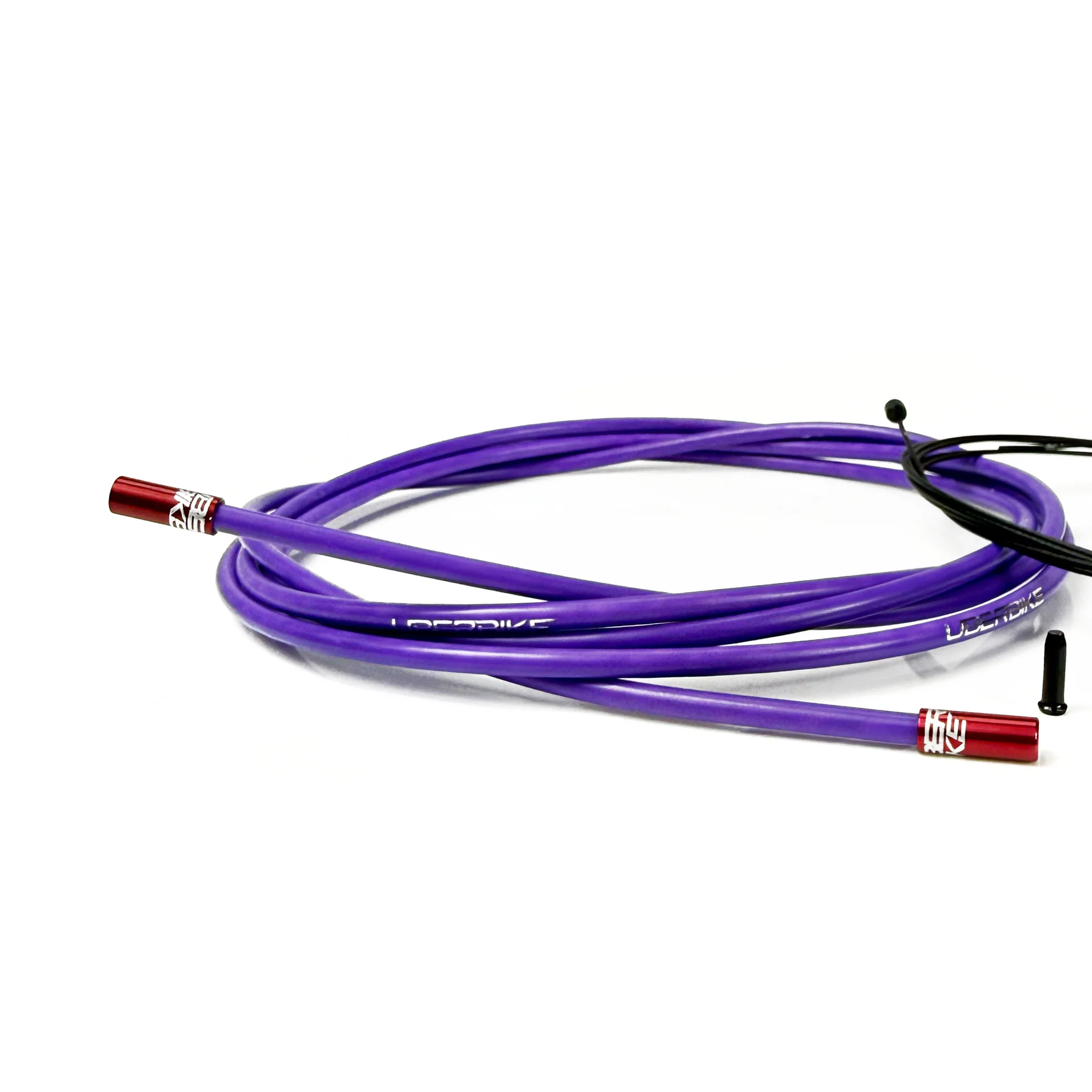 Road Bike Gear Cable Kit - Purple with Sealed Ferrules - Image 9