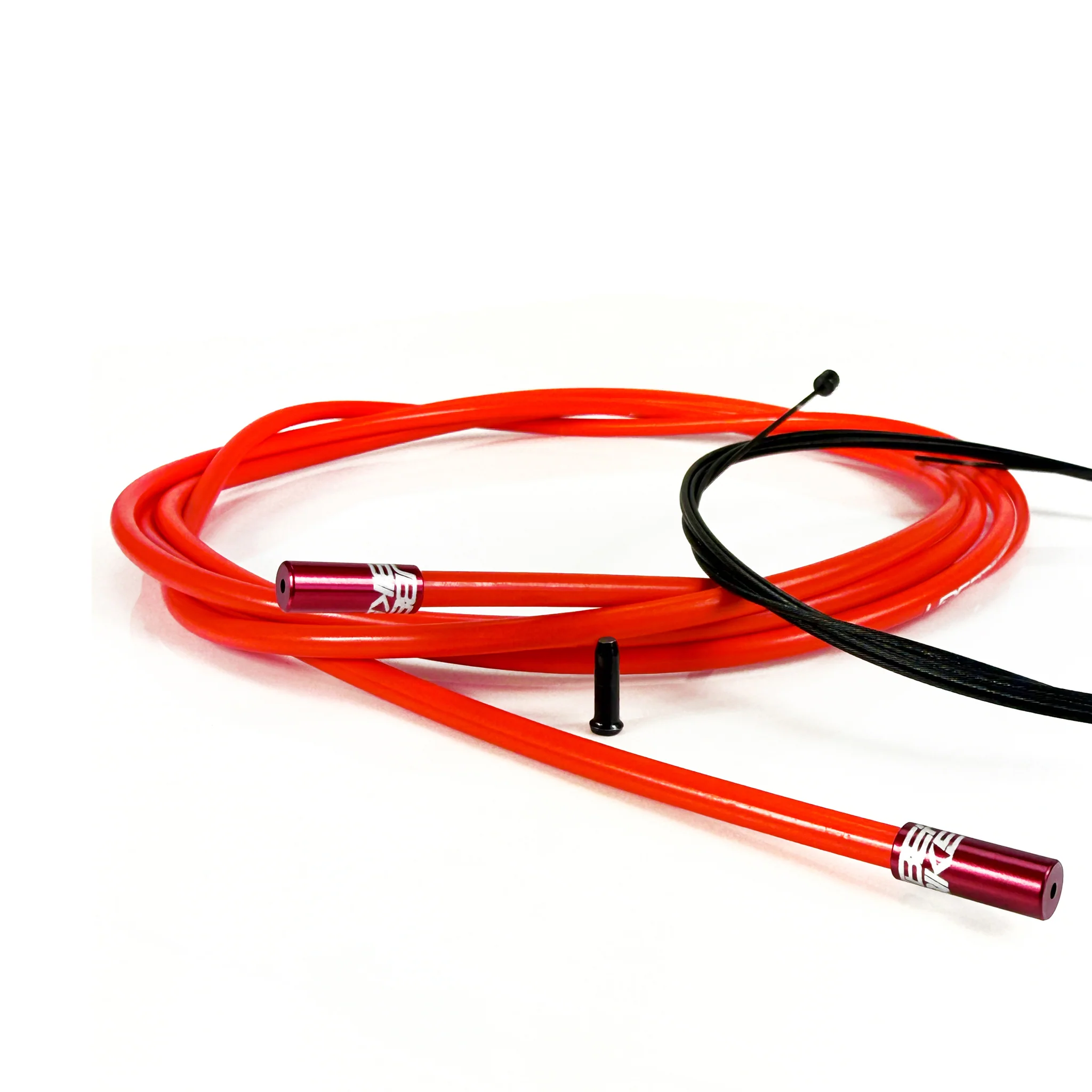 Road Bike Gear Cable Kit - Red with Sealed Ferrules - Image 6