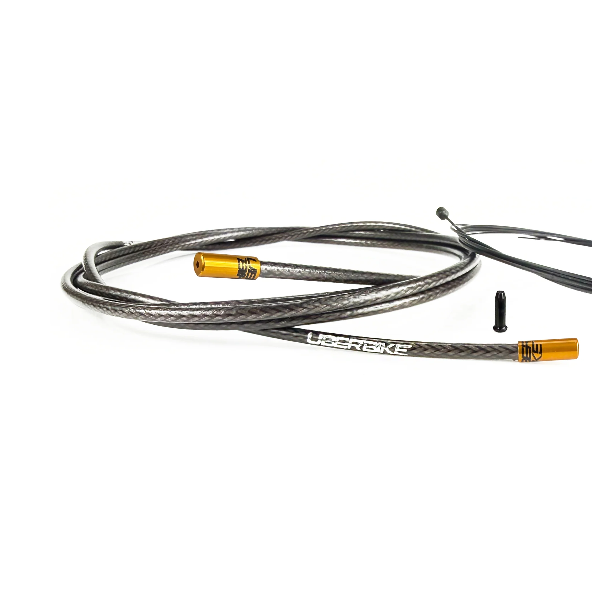 Road Bike Gear Cable Kit - Smoke Braid with Sealed Ferrules - Image 4