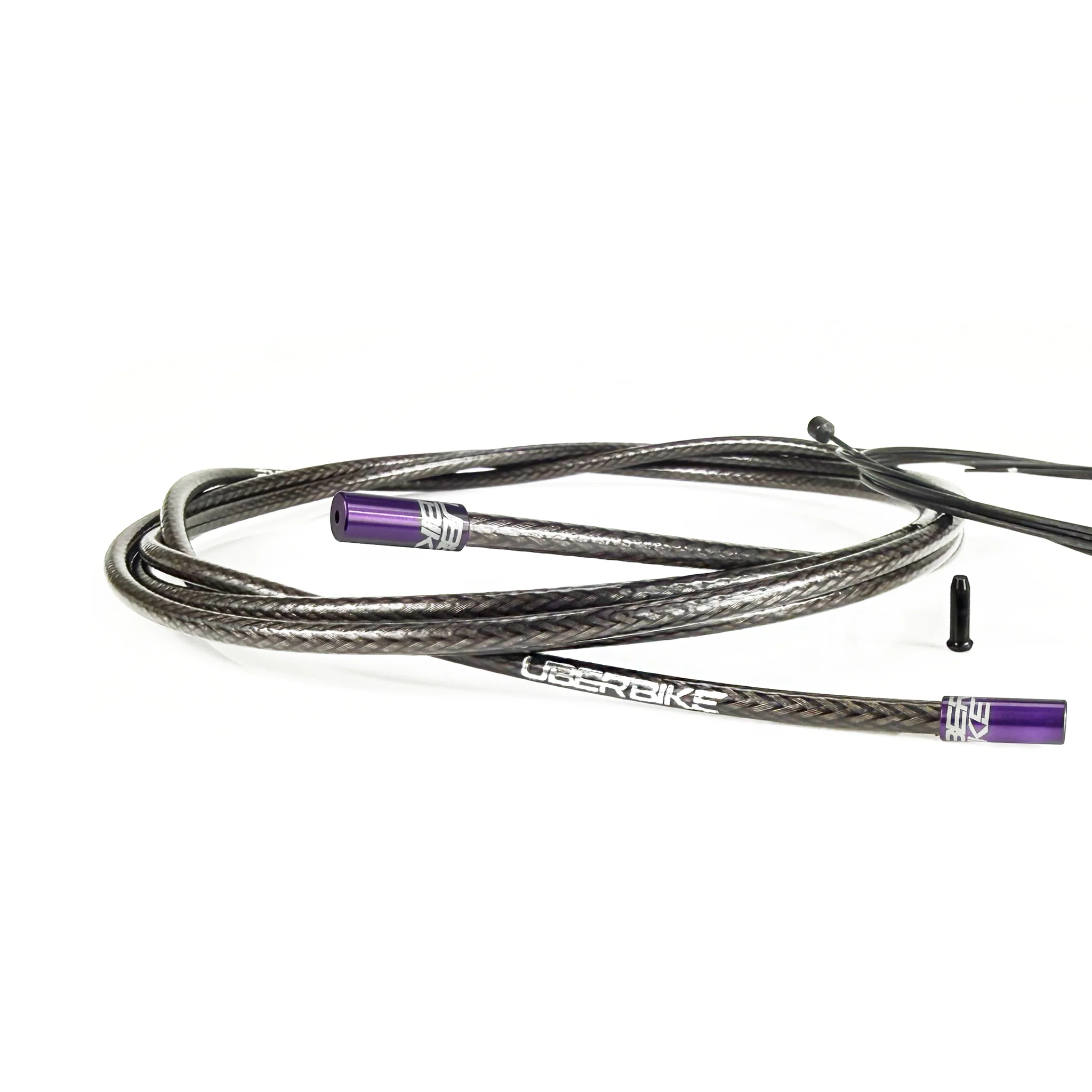 Road Bike Gear Cable Kit - Smoke Braid with Sealed Ferrules - Image 8