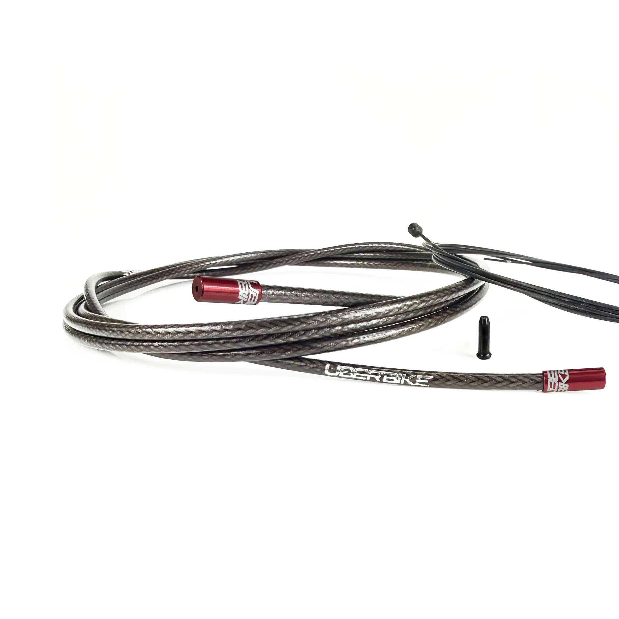 Road Bike Gear Cable Kit - Smoke Braid with Sealed Ferrules - Image 9