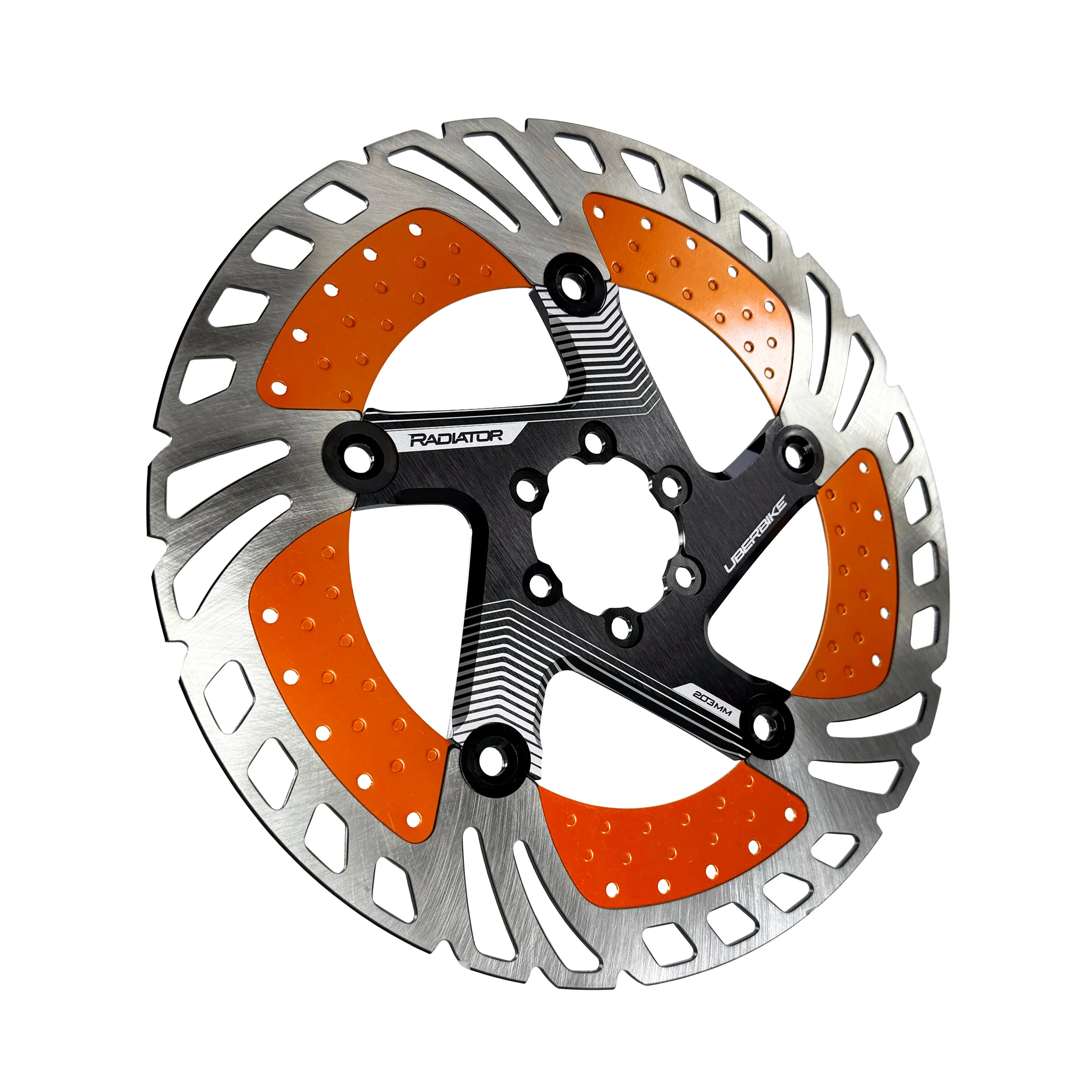 Radiator Floating Disc Brake Rotor with Heat Dissipation Alloy Fins - Colour Options - Image 5