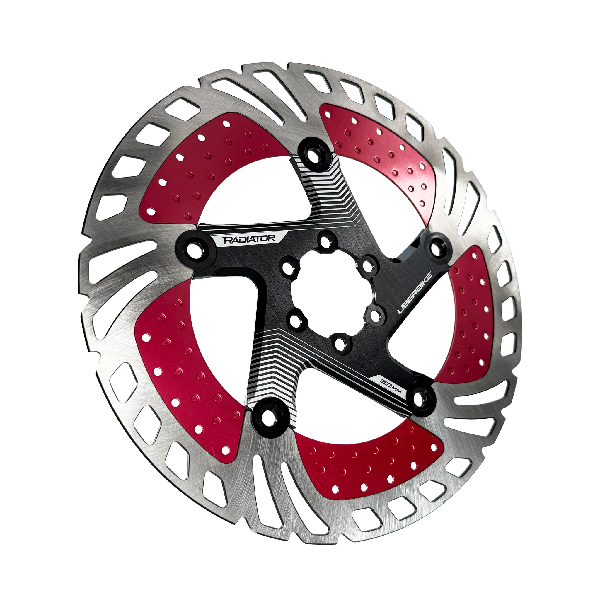 Radiator Floating Disc Brake Rotor with Heat Dissipation Alloy Fins - Colour Options - Image 9
