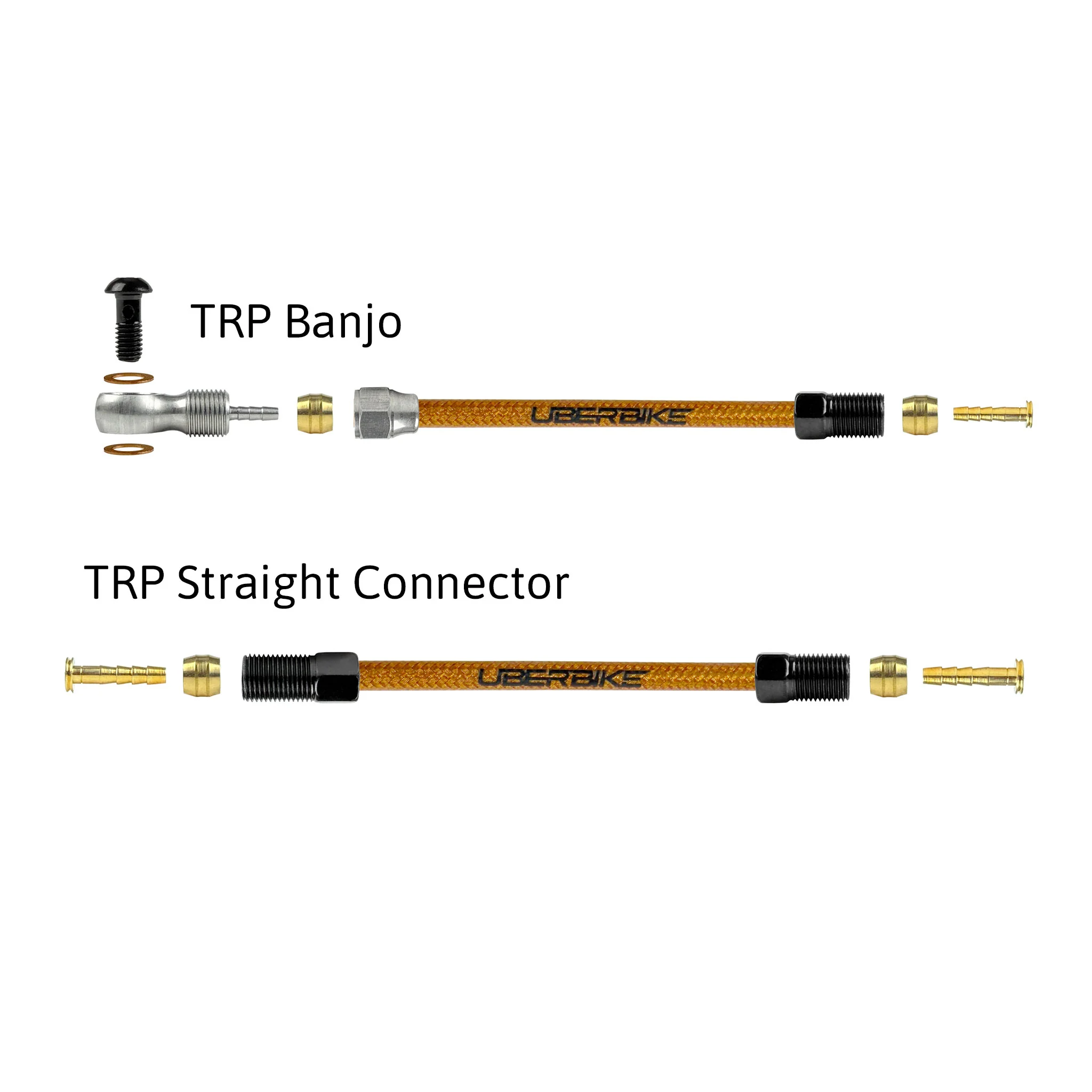 TRP Compatible Hydraulic Kevlar Braid Brake Hose Kit - Image 5