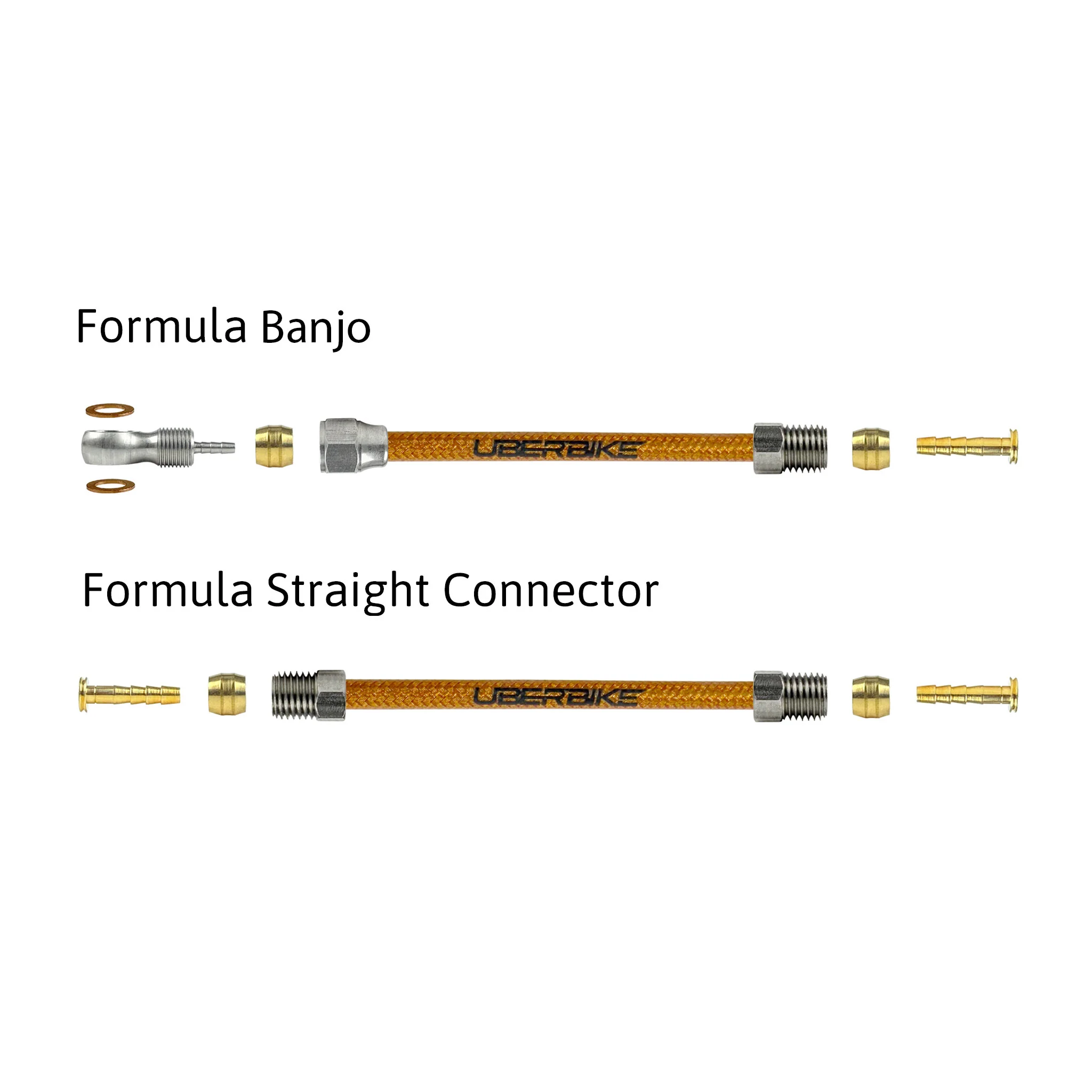 Formula Compatible Hydraulic Kevlar Braid Brake Hose Kit - Image 6