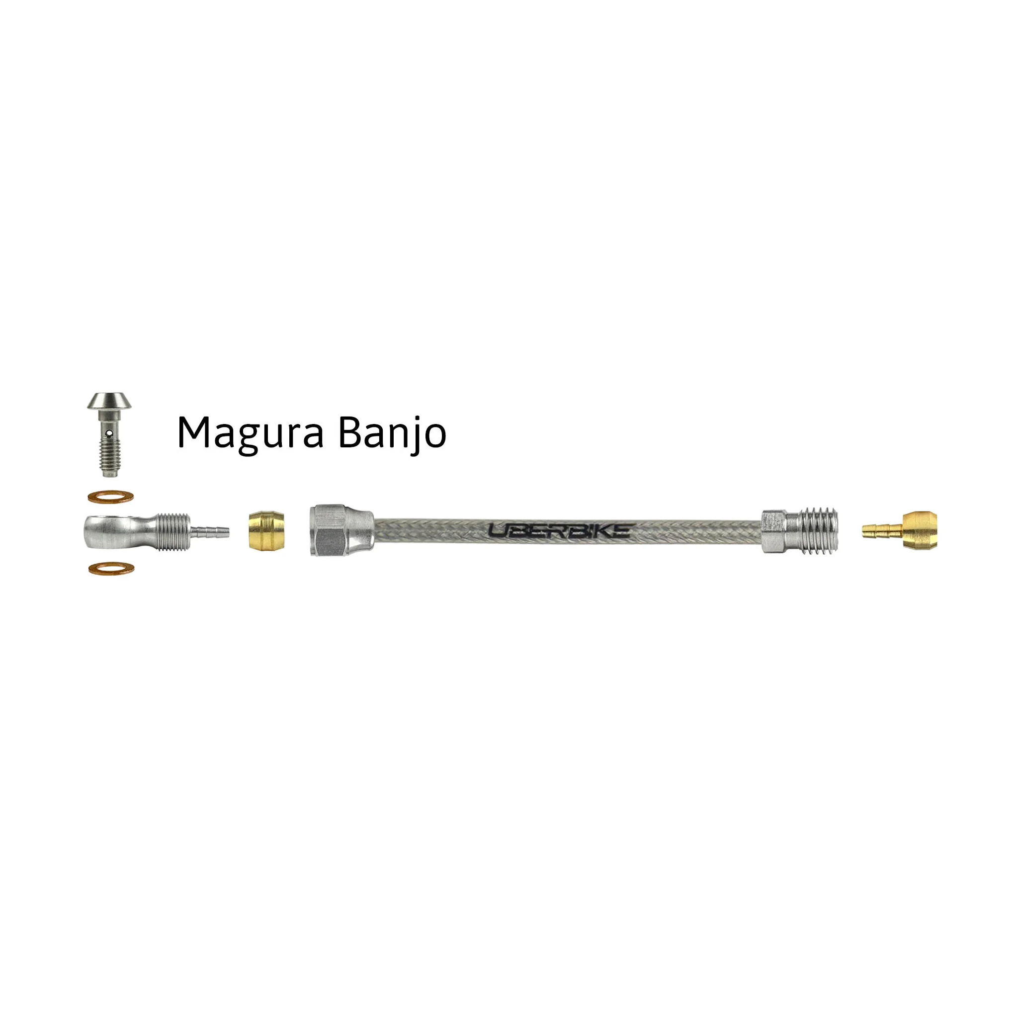 Magura Compatible Hydraulic Stainless Steel Braid Brake Hose Kit - Image 4