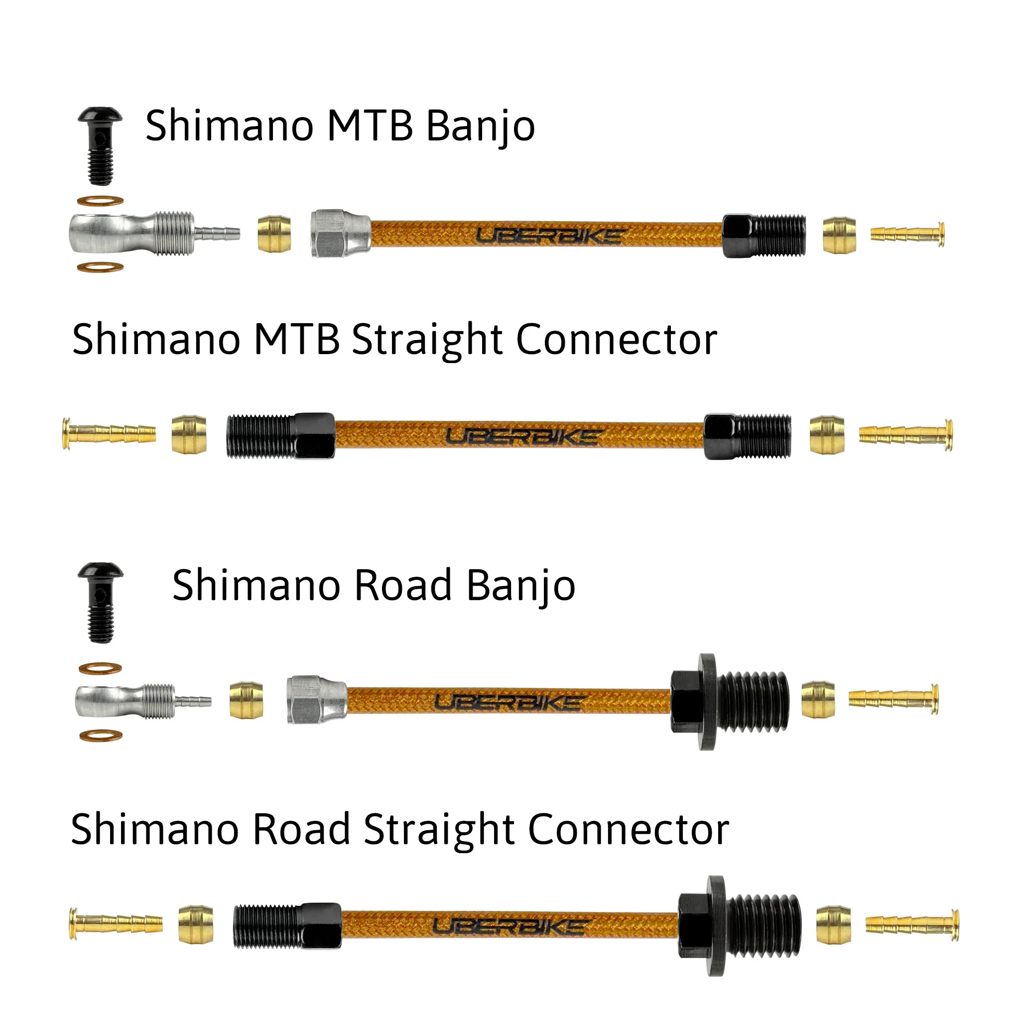 Shimano Compatible Hydraulic Kevlar Braid Brake Hose Kit - Image 6
