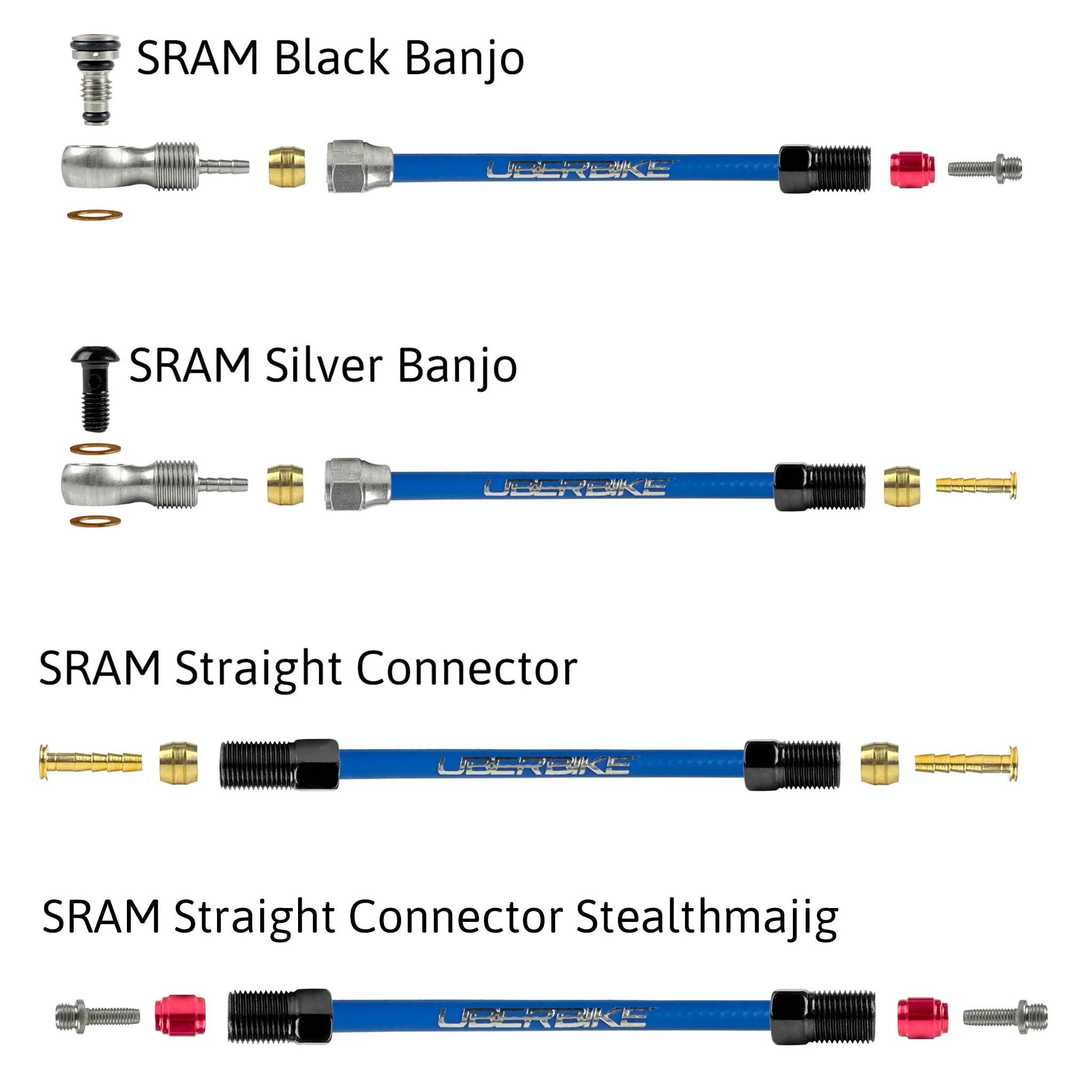 SRAM Compatible Hydraulic Kevlar Brake Hose Kit - Image 7